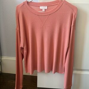 Brand New w Tags Colsie Women's CoralLong Sleeve Top
